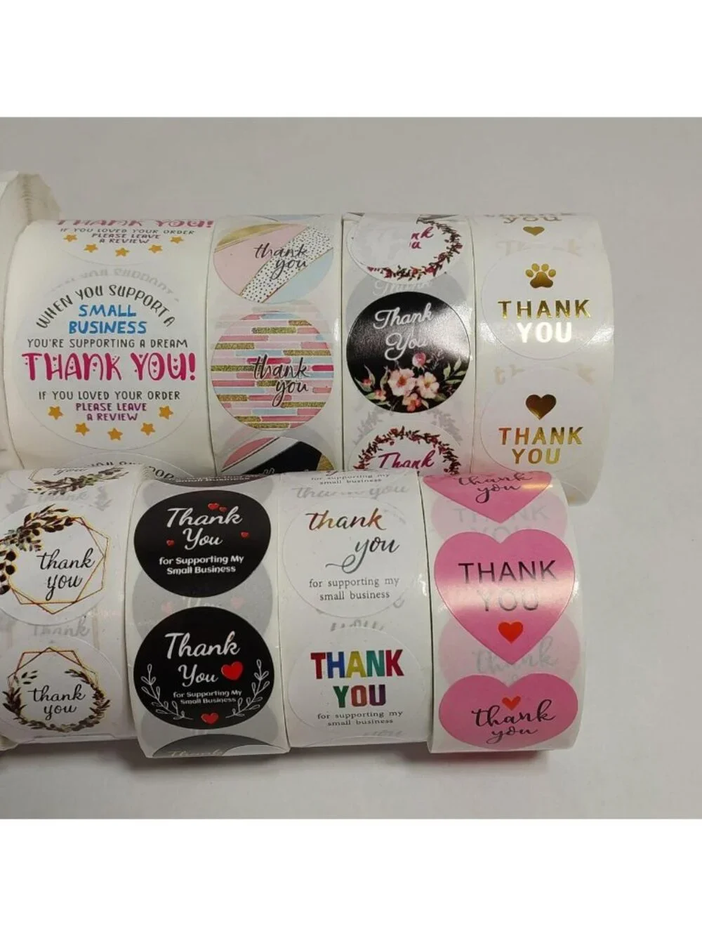 Thank You Stickers 10 Rolls